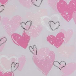 Ciraf lasten pussilakanasetti Heart 150x210 cm pinkki