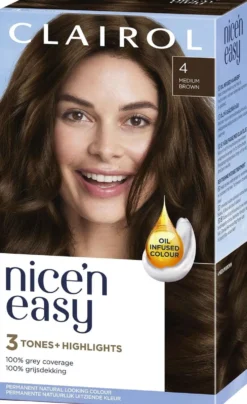 Clairol Nice'n Easy kestoväri 4 keskiruskea