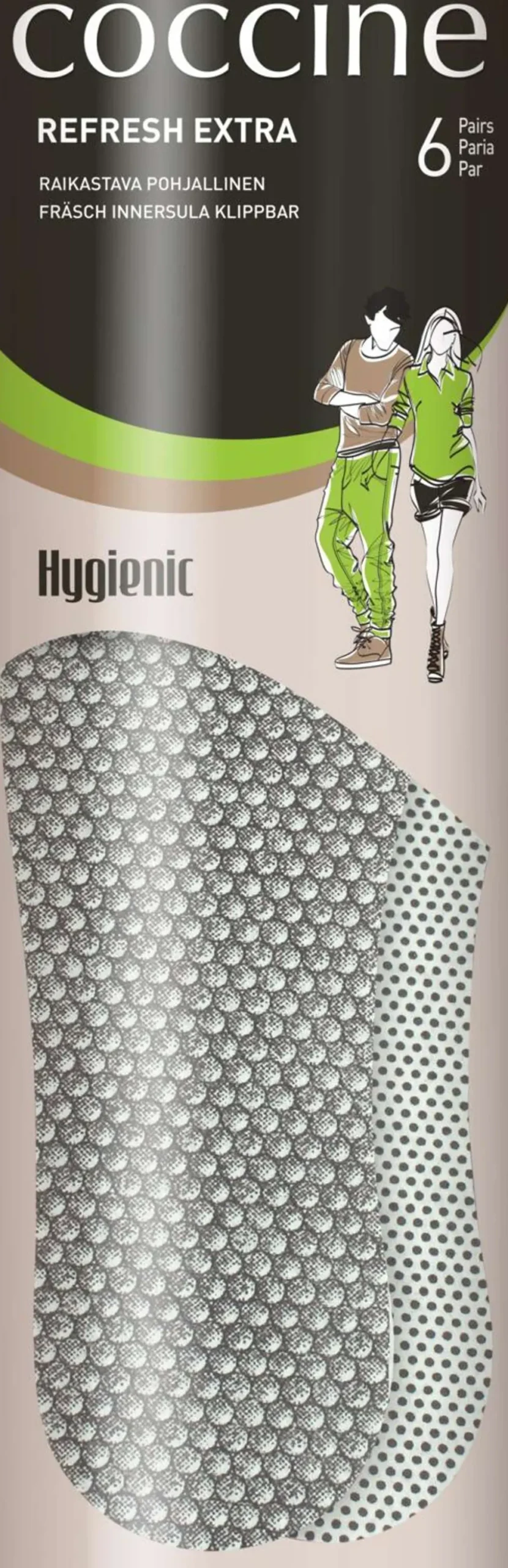 Coccine pohjallinen refresh extra 36-38