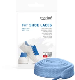 Cocciné fat shoe laces kengännauhat 120cm light blue