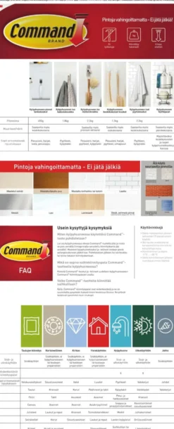 Command™ designkoukut kylpyhuoneeseen 17081B