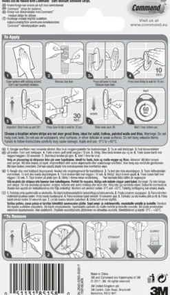 Command™ designkoukut kylpyhuoneeseen 17081B