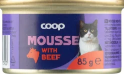 Coop nautaa sisältävä mousse täysikasvuisille kissoille 85 g
