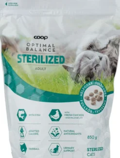 Coop Optimal steriloidun kissan kuivaruoka 850g