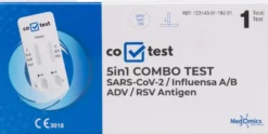Co-Test 5in1 combo test sars-cov 2/ influensa a/b / adv / rsv-virusten antigeenien yhdistelmäpikatestipaketti (lfia)