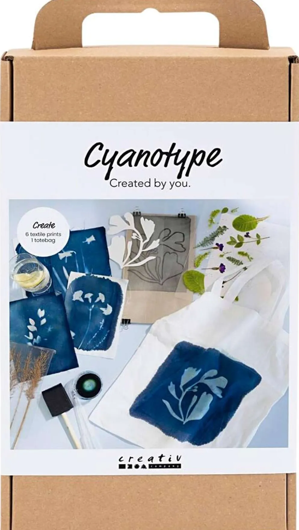 Creativ Company Askartelusetti Syanotypia, Tekstiili, sininen, 1pkk/ 1 pkt
