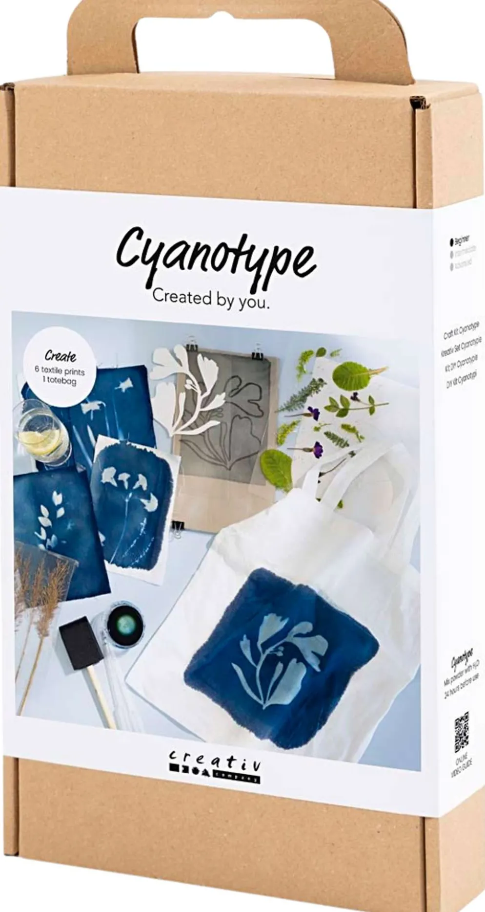 Creativ Company Askartelusetti Syanotypia, Tekstiili, sininen, 1pkk/ 1 pkt