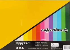 Creativ Company kartonki COLORTIME värilajitelma A4 30 arkkia, kevään sävyt