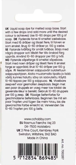 Creativ Company saippuaväri, musta, sininen, 10 ml