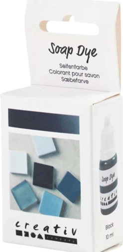 Creativ Company saippuaväri, musta, sininen, 10 ml