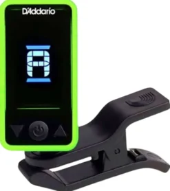 D'Addario Accessories krom. klipsiviritin vihreä