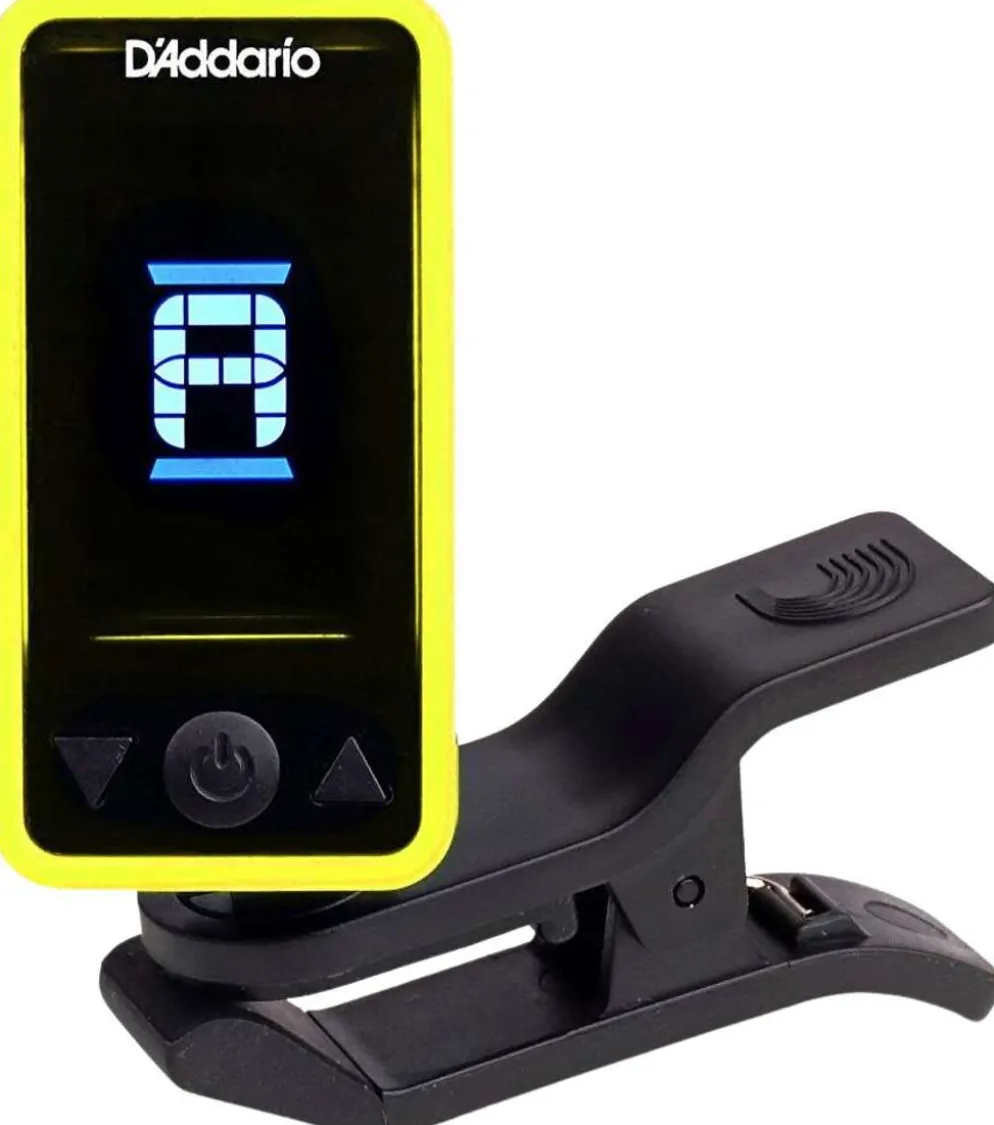 D'Addario Accessories krom. klipsiviritin keltainen