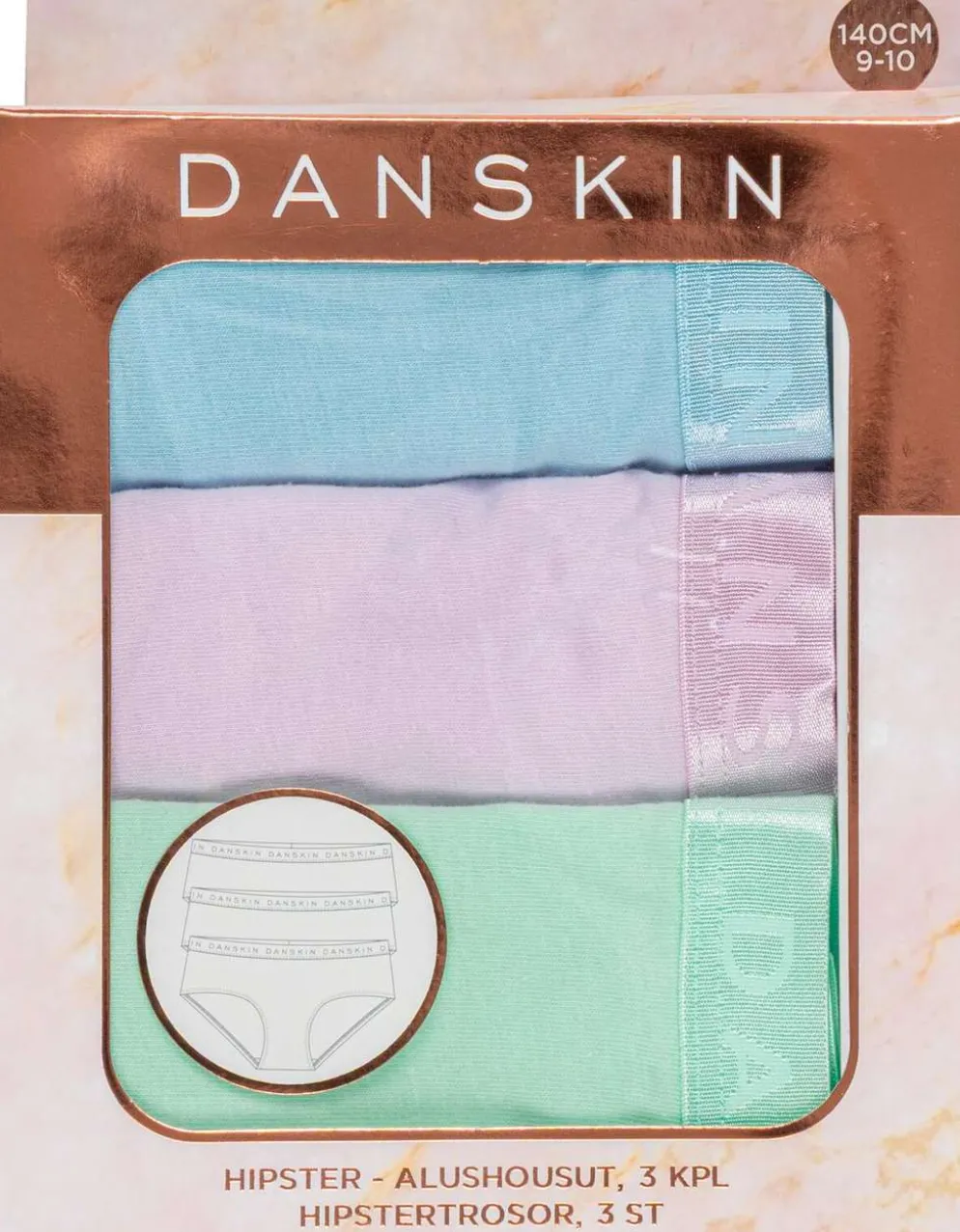 Danskin lasten hipsterit 61310 3-pack