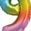 Decorata Party foliopallo Rainbow 35 cm No. 9