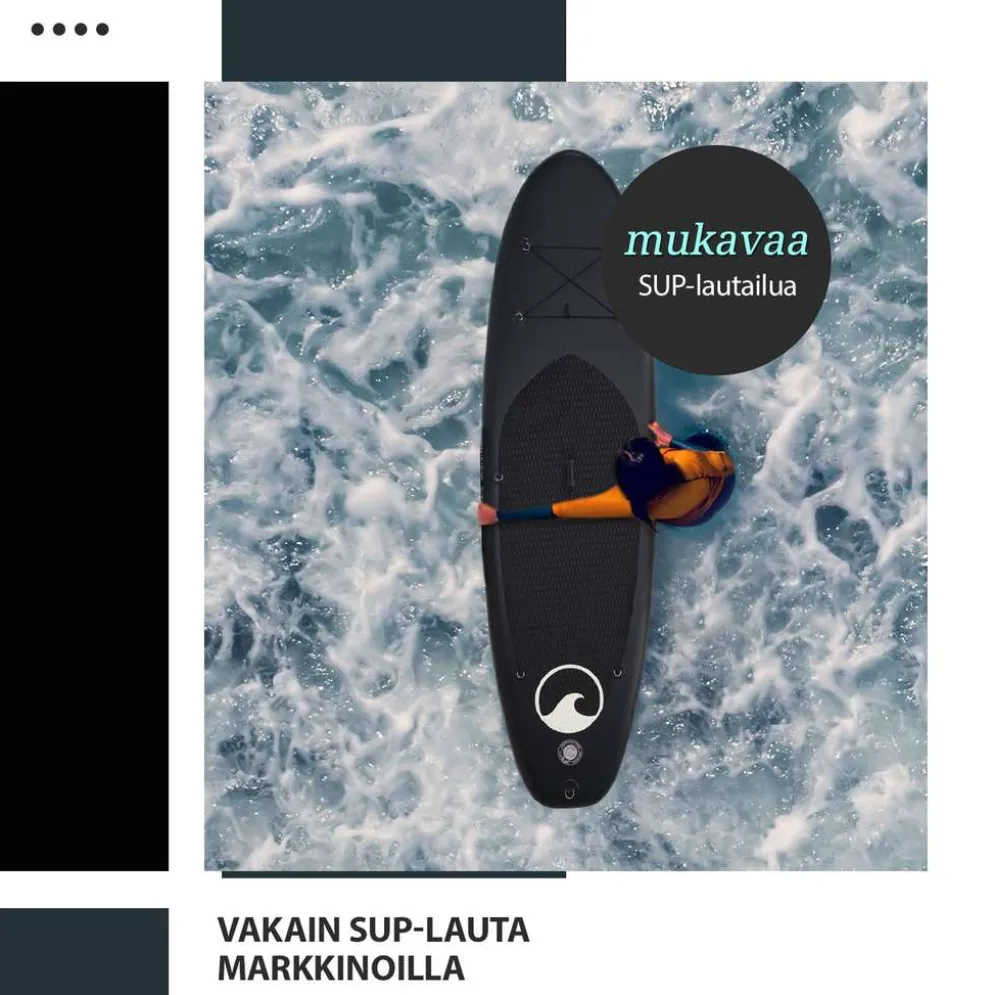 Deep Sea SUP-lautasetti Standard, musta