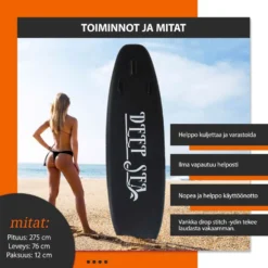 Deep Sea SUP-lautasetti Standard, musta