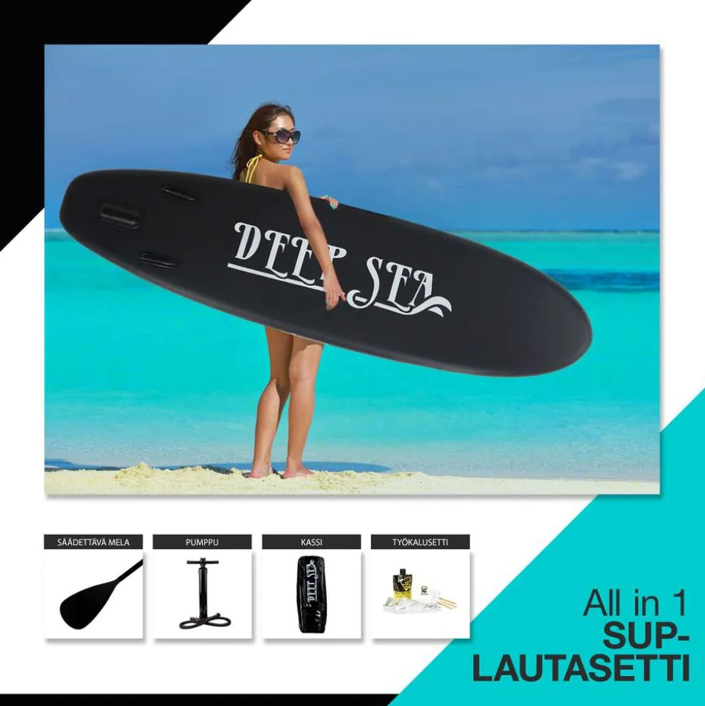 Deep Sea SUP-lautasetti Standard, musta