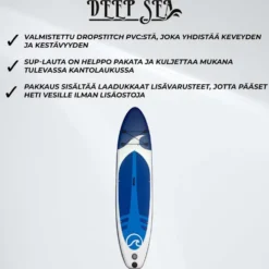 Deep Sea SUP-lautasetti XXL 330cm, Sinivalkoinen