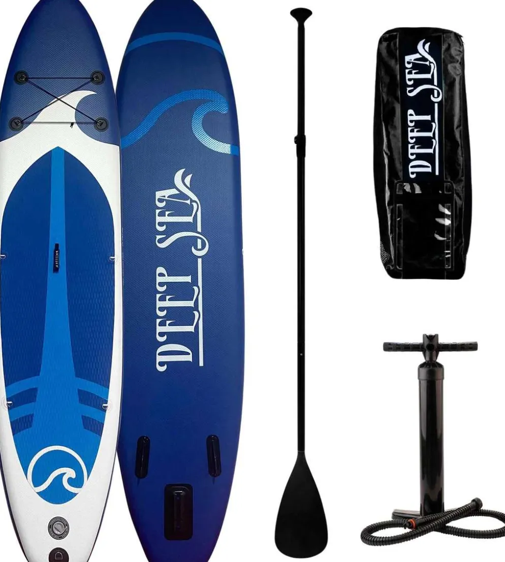 Deep Sea SUP-lautasetti XXL 330cm, Sinivalkoinen