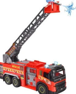 Dickie Toys Jättikokoinen Paloauto, 57 cm, manuaalinen vesiruisku, valo- ja äänitoiminto