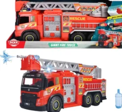 Dickie Toys Jättikokoinen Paloauto, 57 cm, manuaalinen vesiruisku, valo- ja äänitoiminto