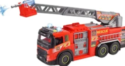 Dickie Toys Jättikokoinen Paloauto, 57 cm, manuaalinen vesiruisku, valo- ja äänitoiminto