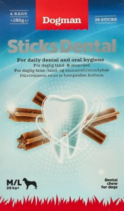 Dogman Sticks Dental M/L 28-pack 4x180g