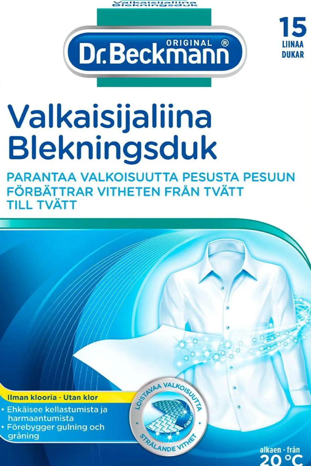 Dr. Beckmann 15kpl Valkaisijaliina