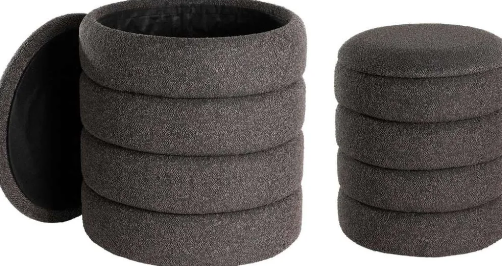 EGLO jakkara Ampahaka Ø40 cm harmaa