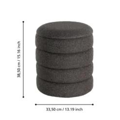 EGLO jakkara Ampahaka Ø40 cm harmaa