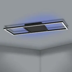 EGLO Kattovalaisin connect.z Calagrano-z led 21W 64x24x4,5cm musta/valkoinen