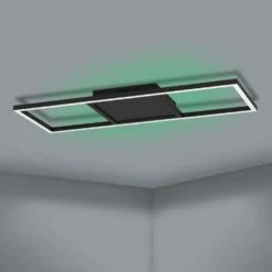 EGLO Kattovalaisin connect.z Calagrano-z led 21W 64x24x4,5cm musta/valkoinen