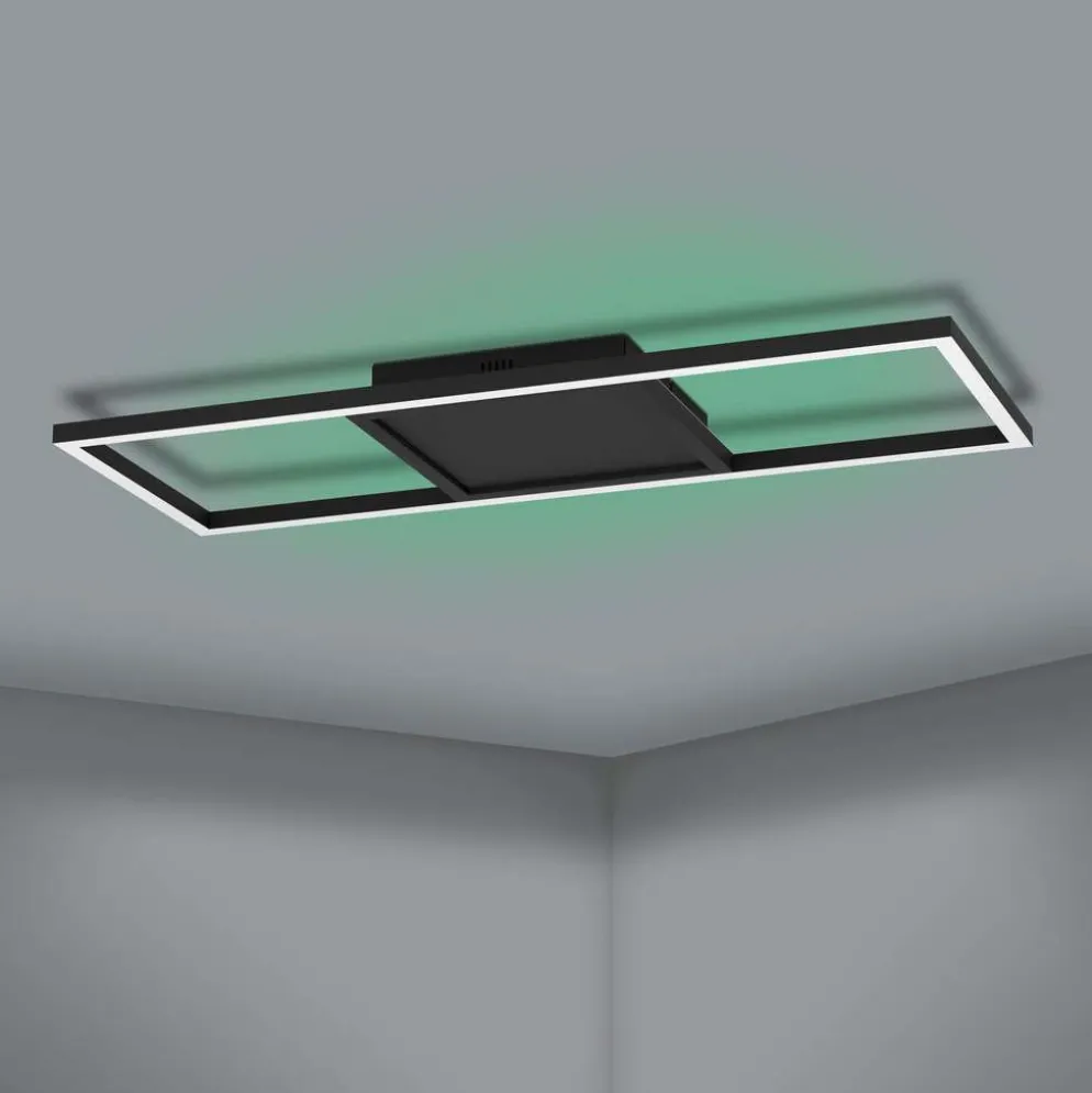 EGLO Kattovalaisin connect.z Calagrano-z led 21W 64x24x4,5cm musta/valkoinen