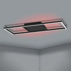EGLO Kattovalaisin connect.z Calagrano-z led 21W 64x24x4,5cm musta/valkoinen