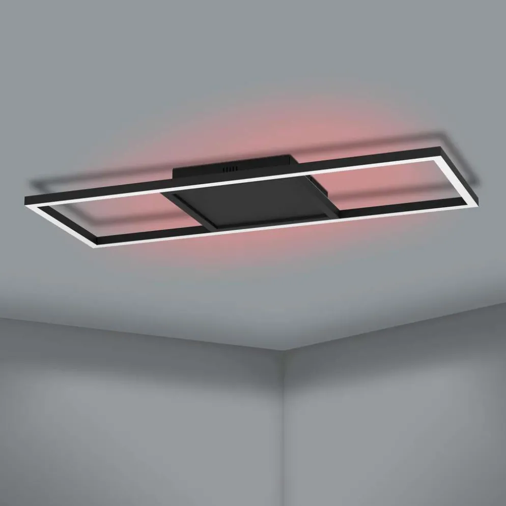 EGLO Kattovalaisin connect.z Calagrano-z led 21W 64x24x4,5cm musta/valkoinen