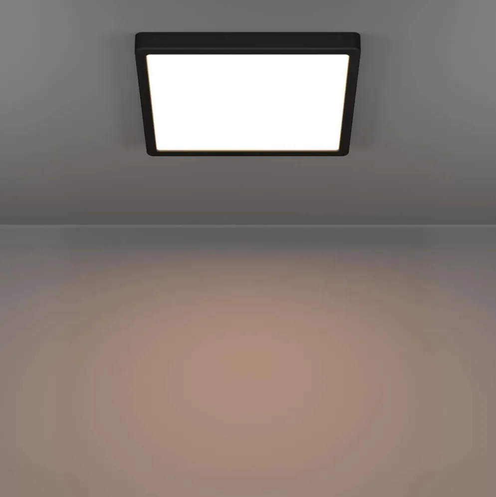 EGLO kattovalaisin Fueva 6 LED 13W CCT 29x29 cm musta