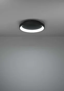 EGLO kattovalaisin Loretello LED 12W 35 cm musta/valkoinen
