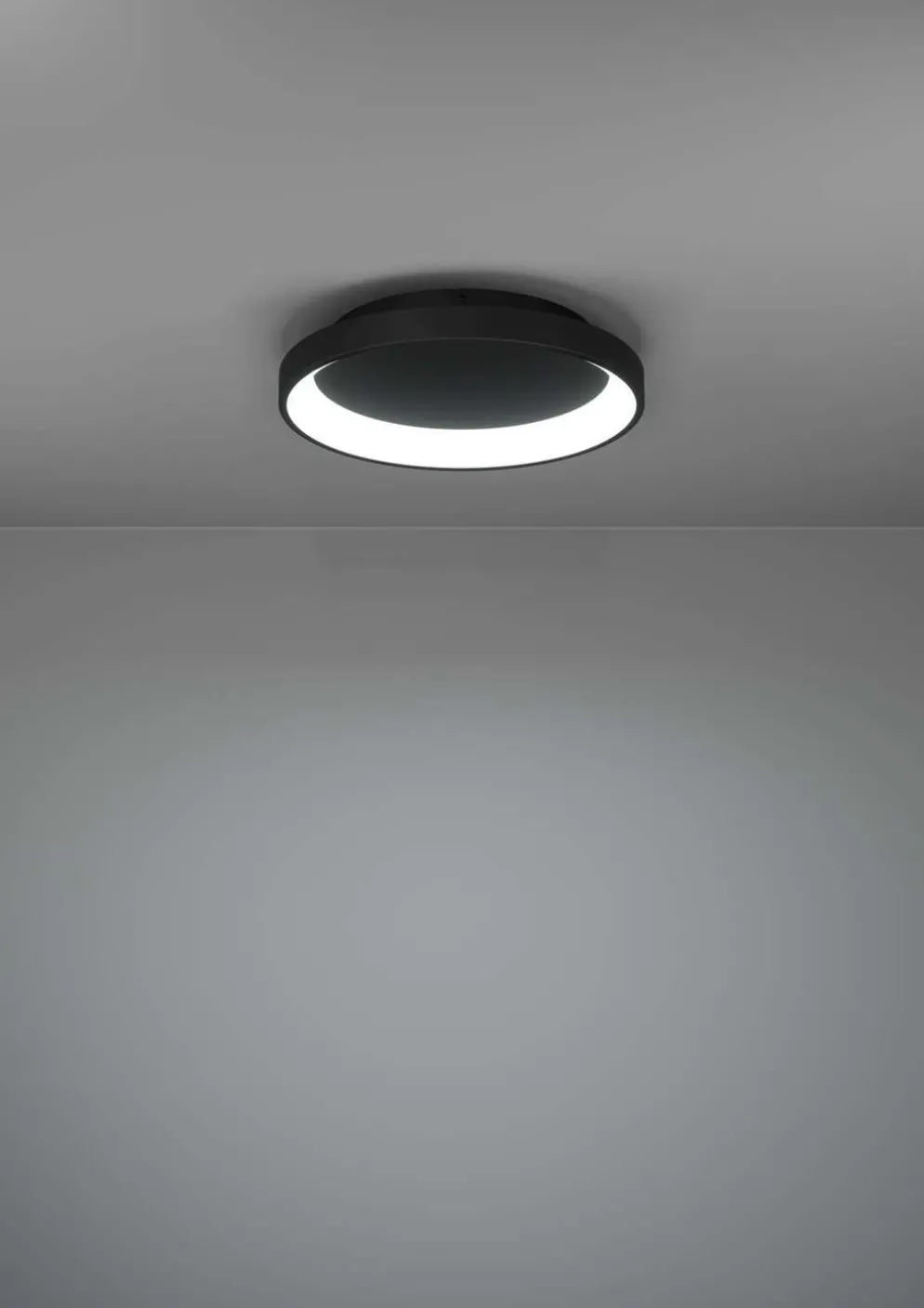 EGLO kattovalaisin Loretello LED 12W 35 cm musta/valkoinen