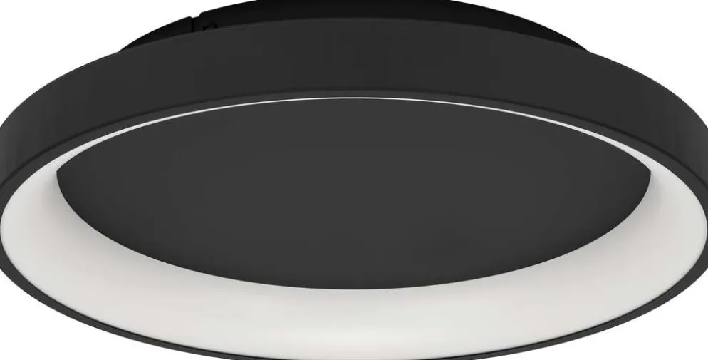 EGLO kattovalaisin Loretello LED 12W 35 cm musta/valkoinen