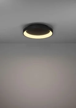 EGLO kattovalaisin Loretello LED 12W 35 cm musta/valkoinen
