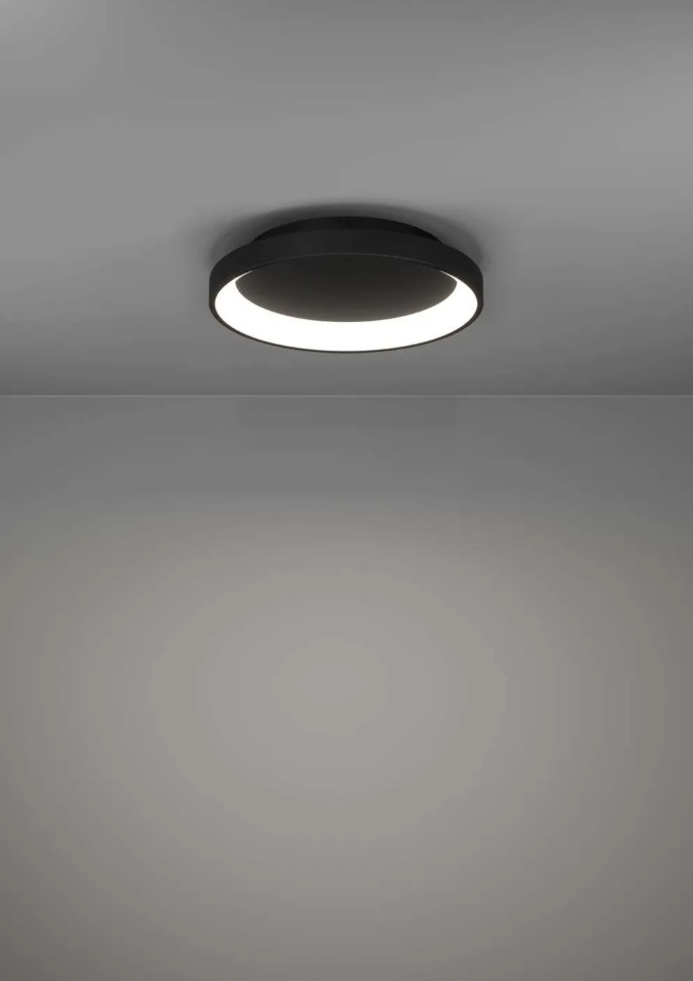 EGLO kattovalaisin Loretello LED 12W 35 cm musta/valkoinen
