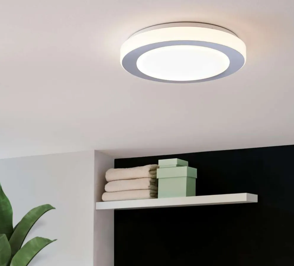 EGLO kylpyhuonekattovalaisin LED CARPI 3X7,3W led 3000K kromi/valkoinen IP44