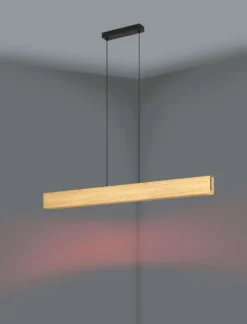 EGLO Riippuvalaisin Anchorena-z led 35W 123x5,5cm puu/musta