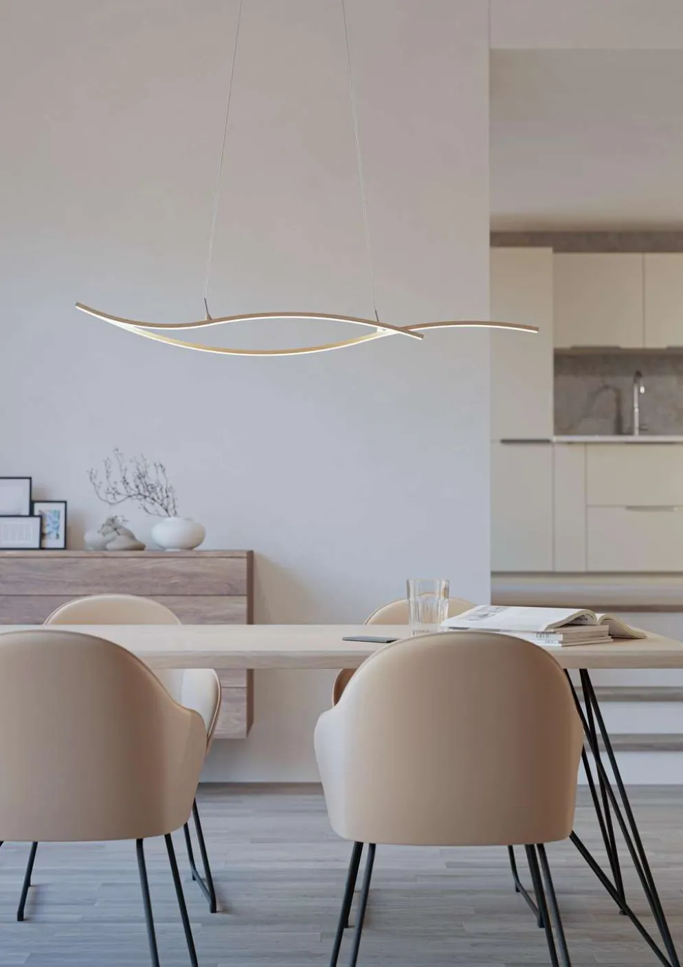 EGLO riippuvalaisin Grisolia LED 20W puu/valkoinen