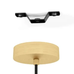 EGLO Riippuvalaisin Manzanares 40W Ø22,5cm harjattu messinki/kulta/valkoinen mattalasi
