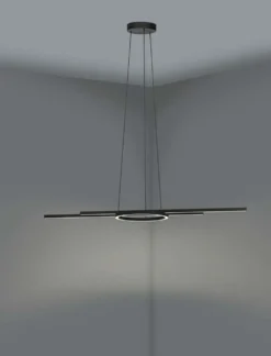 EGLO Riippuvalaisin Zillerio-z led 2x8W ja 3x2,7W 116cm musta/valkoinen