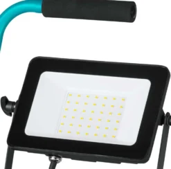 EGLO työvalaisin Avelar kahvalla 30W LED 4000K 3500lm turkoosi/musta IP65