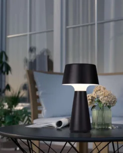 EGLO ulkopöytävalaisin SCORRANO LED 29 x 13 cm, 3 W, ladattava, musta, IP44