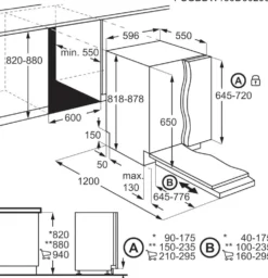 Electrolux 60cm leveä integroitu astianpesukone EES48400L musta