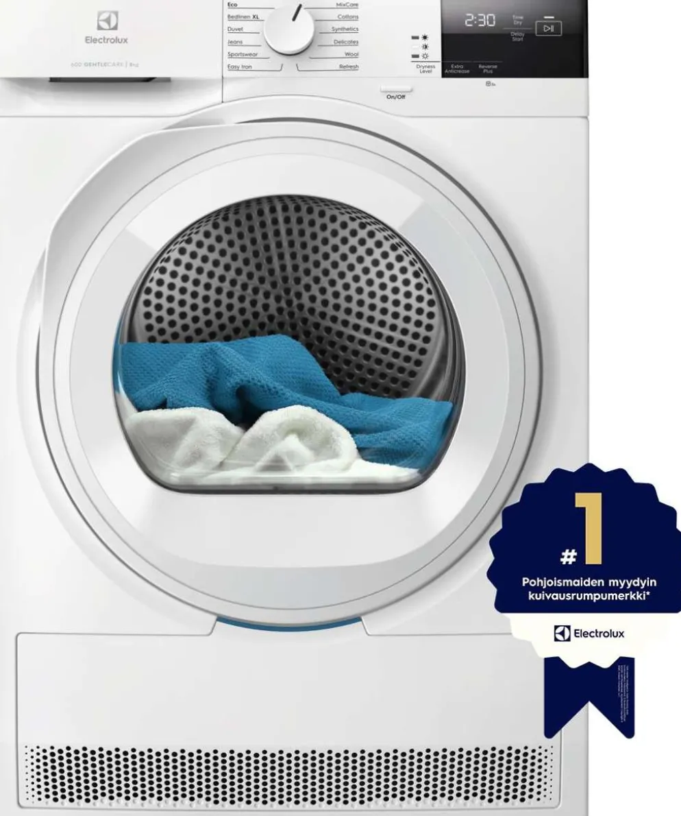 Electrolux kuivausrumpu EDI621O85O valkoinen